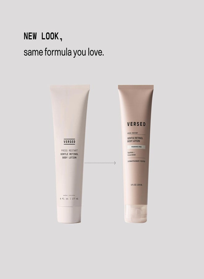 Versed Press Restart Retinol Body Lotion - Cocoa Butter + Squalane Moisturizer for Dry Skin - Firming Body Retinol to Smooth Texture & Brighten Skin - Body Breakout Treatment (8 Fl Oz (Pack of 1)) - Image 3